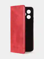 Красный чехол для Realme Note 50 / Realme C51 / Realme C53 / Realme Narzo N53 книжка, накладка