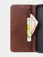 Коричневый чехол для Realme Note 50 / Realme C51 / Realme C53 / Realme Narzo N53 книжка, накладка