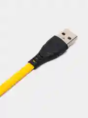 Желтый кабель для зарядки айфона, USB, 2 метра
