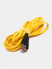 Желтый кабель для зарядки айфона, USB, 2 метра