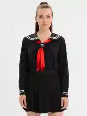 Черный косплей костюм японской школьницы