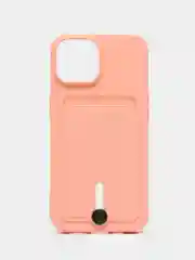 Пастельно-коралловый чехол для Apple iPhone 15 / 15 Pro / 15 Pro Max  (Айфон 15, 15 про, 15 про макс)