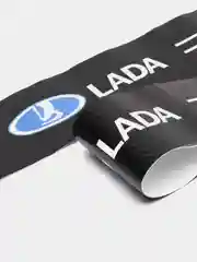 Голубой комплект защитных наклеек на пороги в автомобиль, по маркам