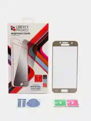 Золотой защитное стекло для Samsung A3 2017