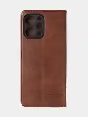 Коричневый чехол-книжка GQ для Redmi 12 / Redmi Note 12R / Poco M6 Pro(5G) из высококачественной кожи