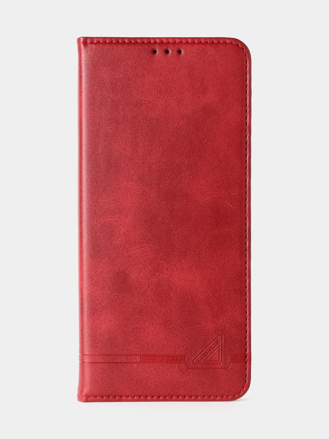 Красный чехол-книжка GQ для Redmi 12 / Redmi Note 12R / Poco M6 Pro(5G) из высококачественной кожи