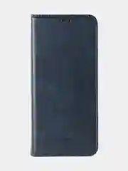 Синий чехол-книжка GQ для Redmi 12 / Redmi Note 12R / Poco M6 Pro(5G) из высококачественной кожи