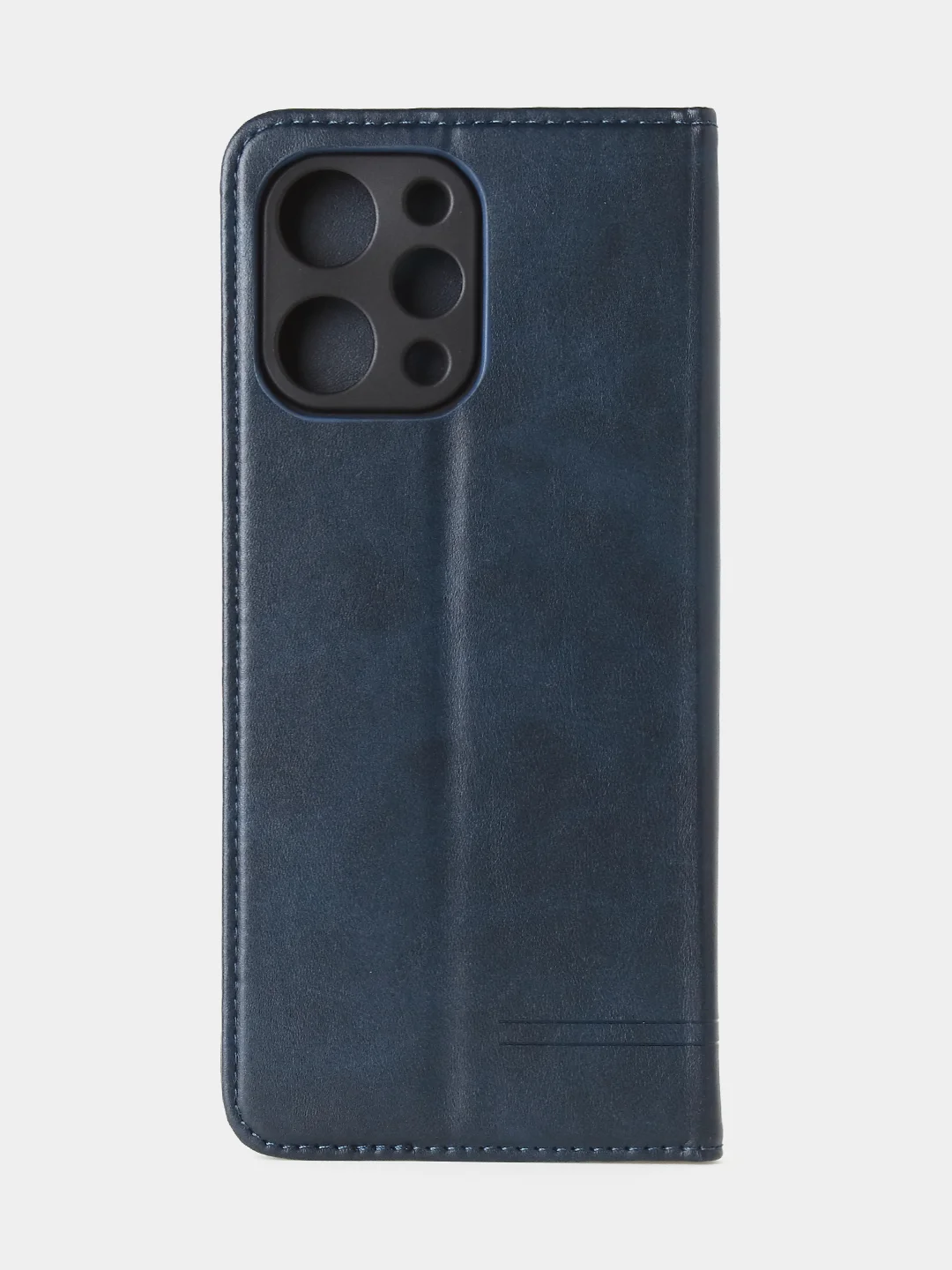 Синий чехол-книжка GQ для Redmi 12 / Redmi Note 12R / Poco M6 Pro(5G) из высококачественной кожи