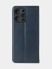 Синий чехол-книжка GQ для Redmi 12 / Redmi Note 12R / Poco M6 Pro(5G) из высококачественной кожи
