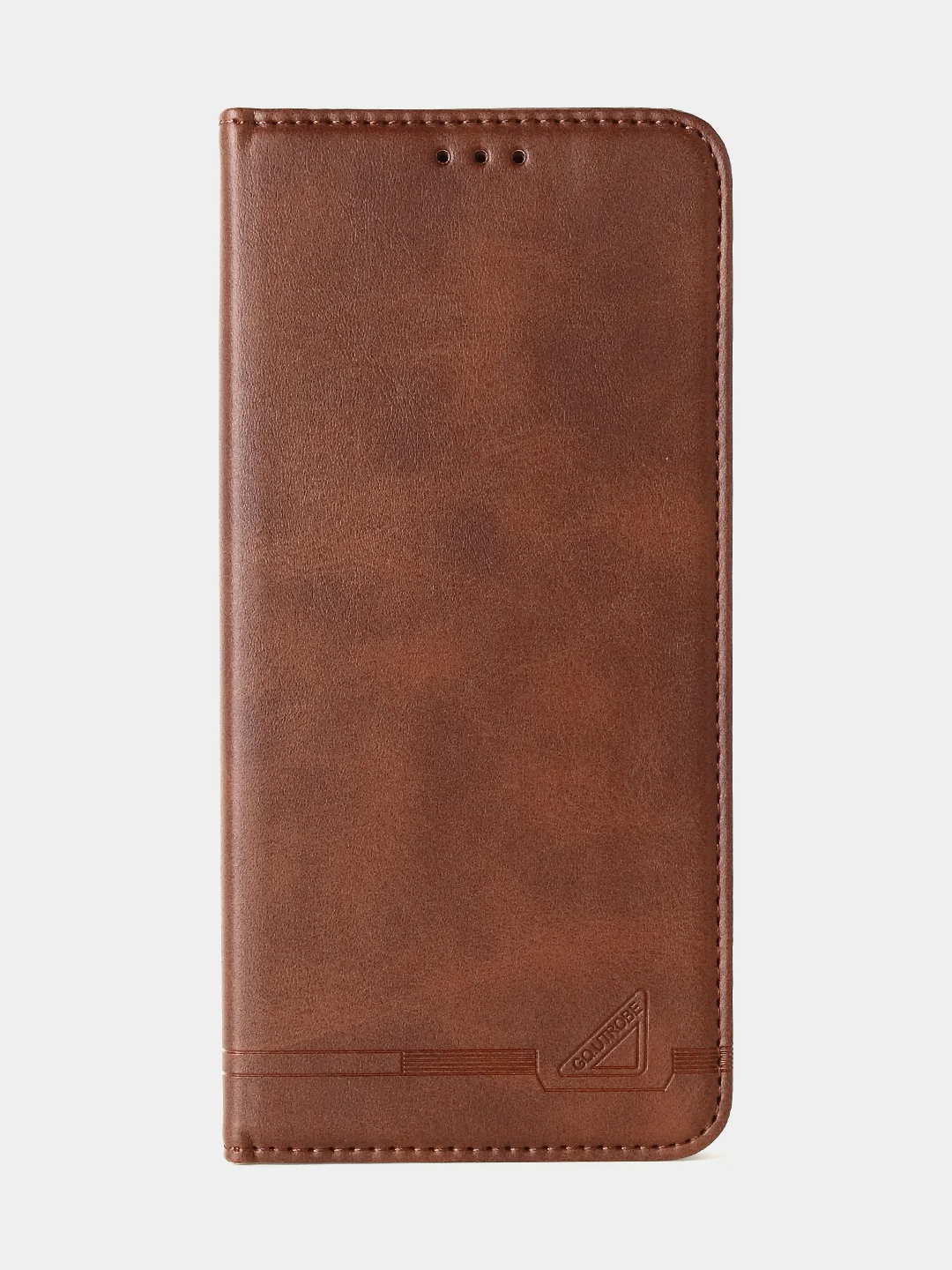 Коричневый чехол-книжка GQ для Tecno Camon 20 (4G) / Tecno Camon 20 Pro (4G) из искусственной кожи