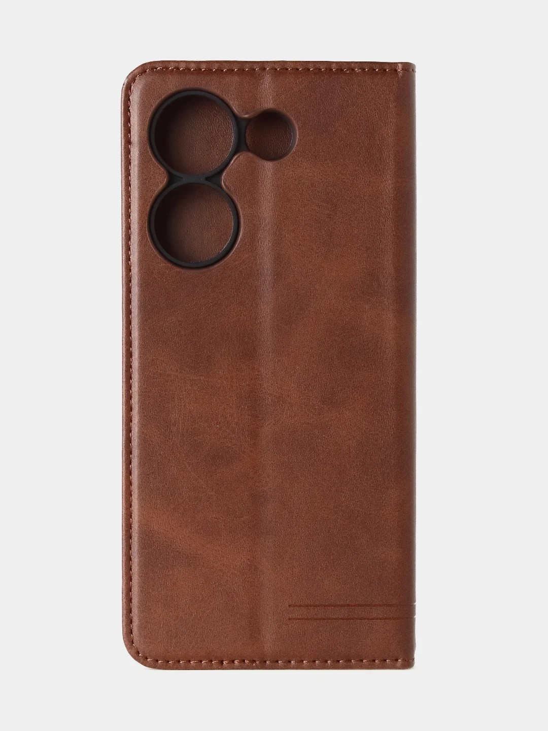 Коричневый чехол-книжка GQ для Tecno Camon 20 (4G) / Tecno Camon 20 Pro (4G) из искусственной кожи