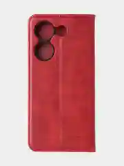 Красный чехол-книжка GQ для Tecno Camon 20 (4G) / Tecno Camon 20 Pro (4G) из искусственной кожи