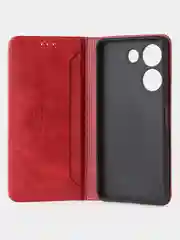 Красный чехол-книжка GQ для Tecno Camon 20 (4G) / Tecno Camon 20 Pro (4G) из искусственной кожи