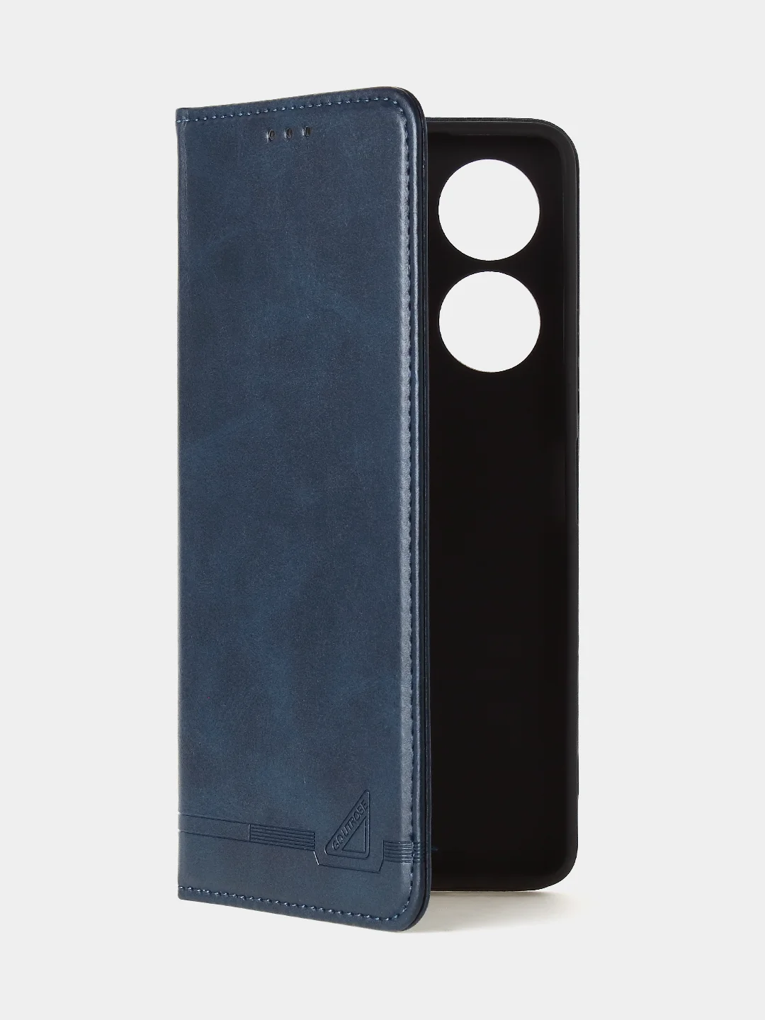 Синий чехол-книжка GQ для Tecno Camon 20 (4G) / Tecno Camon 20 Pro (4G) из искусственной кожи