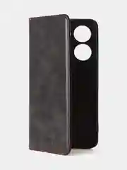 Черный чехол-книжка GQ для Tecno Camon 20 (4G) / Tecno Camon 20 Pro (4G) из искусственной кожи