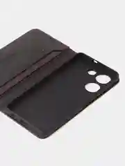 Черный чехол-книжка GQ для Tecno Camon 20 (4G) / Tecno Camon 20 Pro (4G) из искусственной кожи
