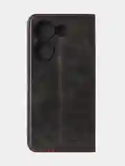 Черный чехол-книжка GQ для Tecno Camon 20 (4G) / Tecno Camon 20 Pro (4G) из искусственной кожи
