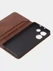 Коричневый чехол-книжка GQ для Tecno Camon 20 Pro, 5G, из высококачественной искусственной кожи