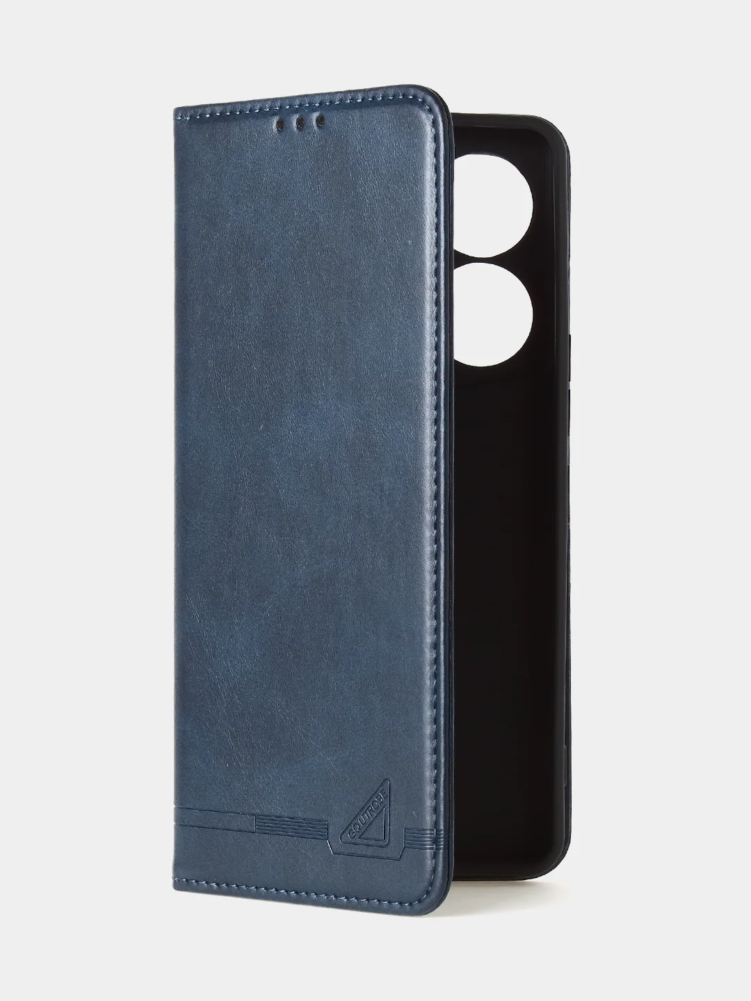 Синий чехол-книжка GQ для Tecno Camon 20 Pro, 5G, из высококачественной искусственной кожи