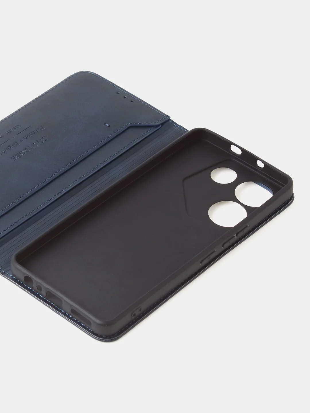 Синий чехол-книжка GQ для Tecno Camon 20 Pro, 5G, из высококачественной искусственной кожи