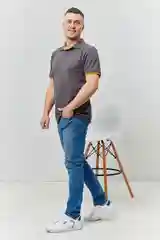 Горчичный футболка Berchelli мужская