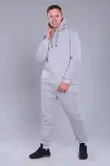 Серый меланж костюм Berchelli мужской