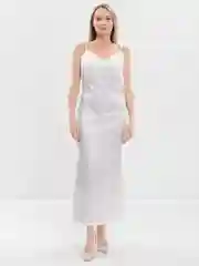 Белый вечернее платье