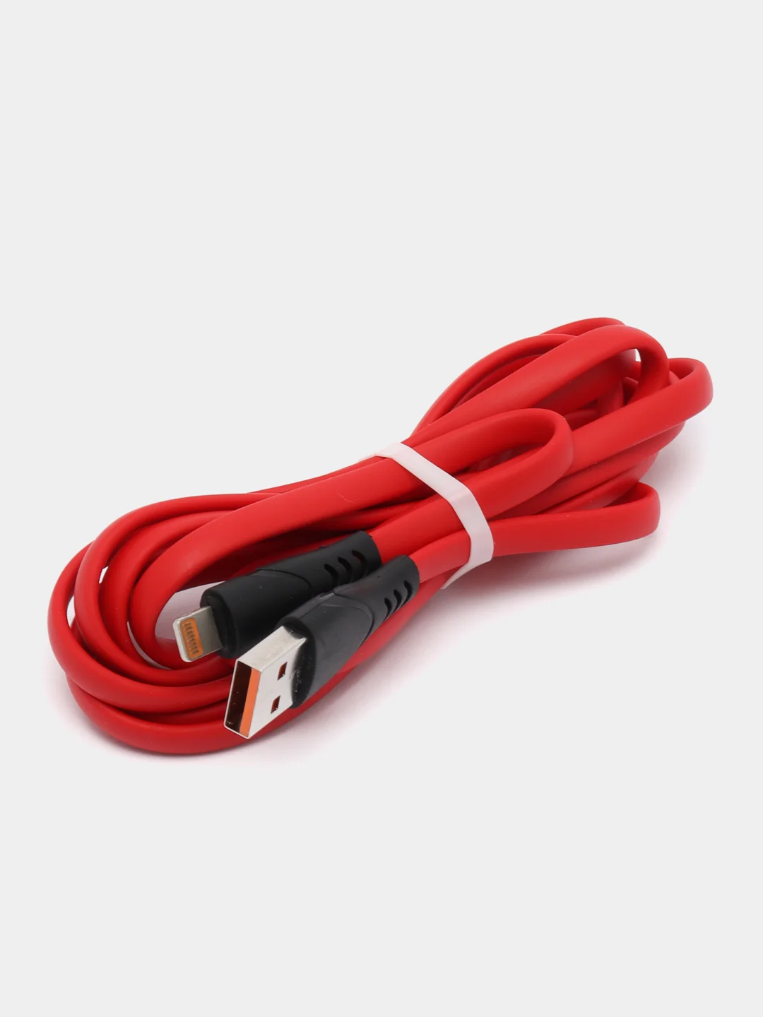 Красный кабель для зарядки айфона, USB, 2 метра