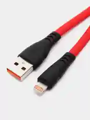 Красный кабель для зарядки айфона, USB, 2 метра