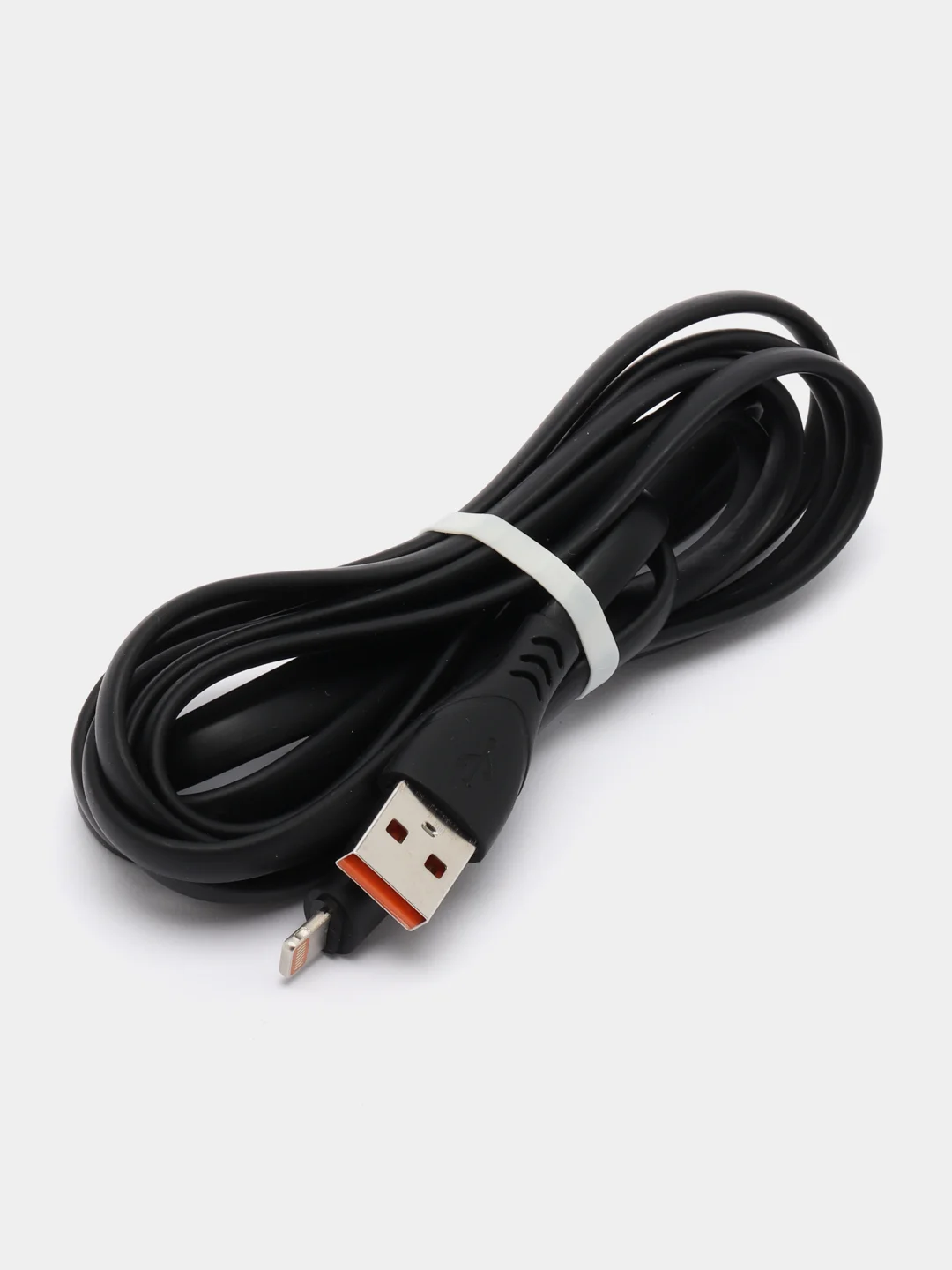 Черный кабель для зарядки айфона, USB, 2 метра