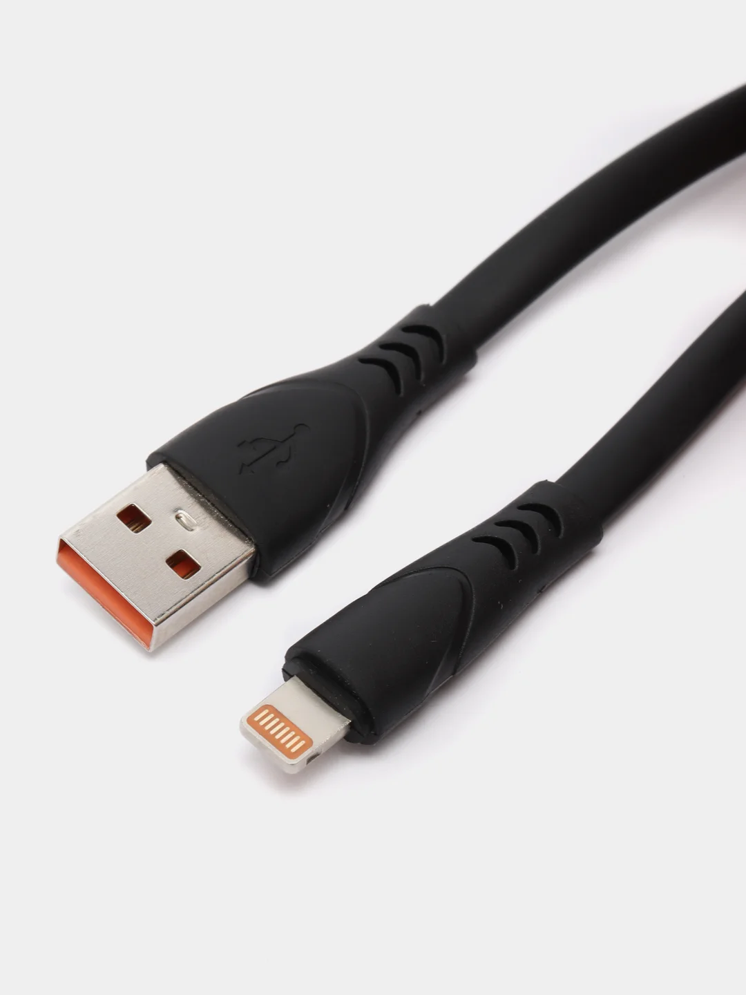 Черный кабель для зарядки айфона, USB, 2 метра