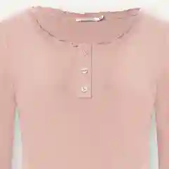 Розовый пижама женская DESEO из тонкого трикотажа в мелкий рубчик, лонгслив с шортами