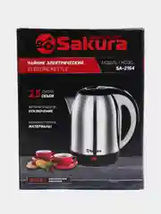 Серый меланж чайник электрический Sakura SA-2164WBK, 1500-1800 Вт
