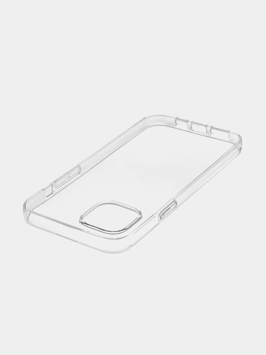 Прозрачный чехол для iPhone 15 Plus, 15+ силиконовый ROSCO прозрачный с защитой камер и от прилипания