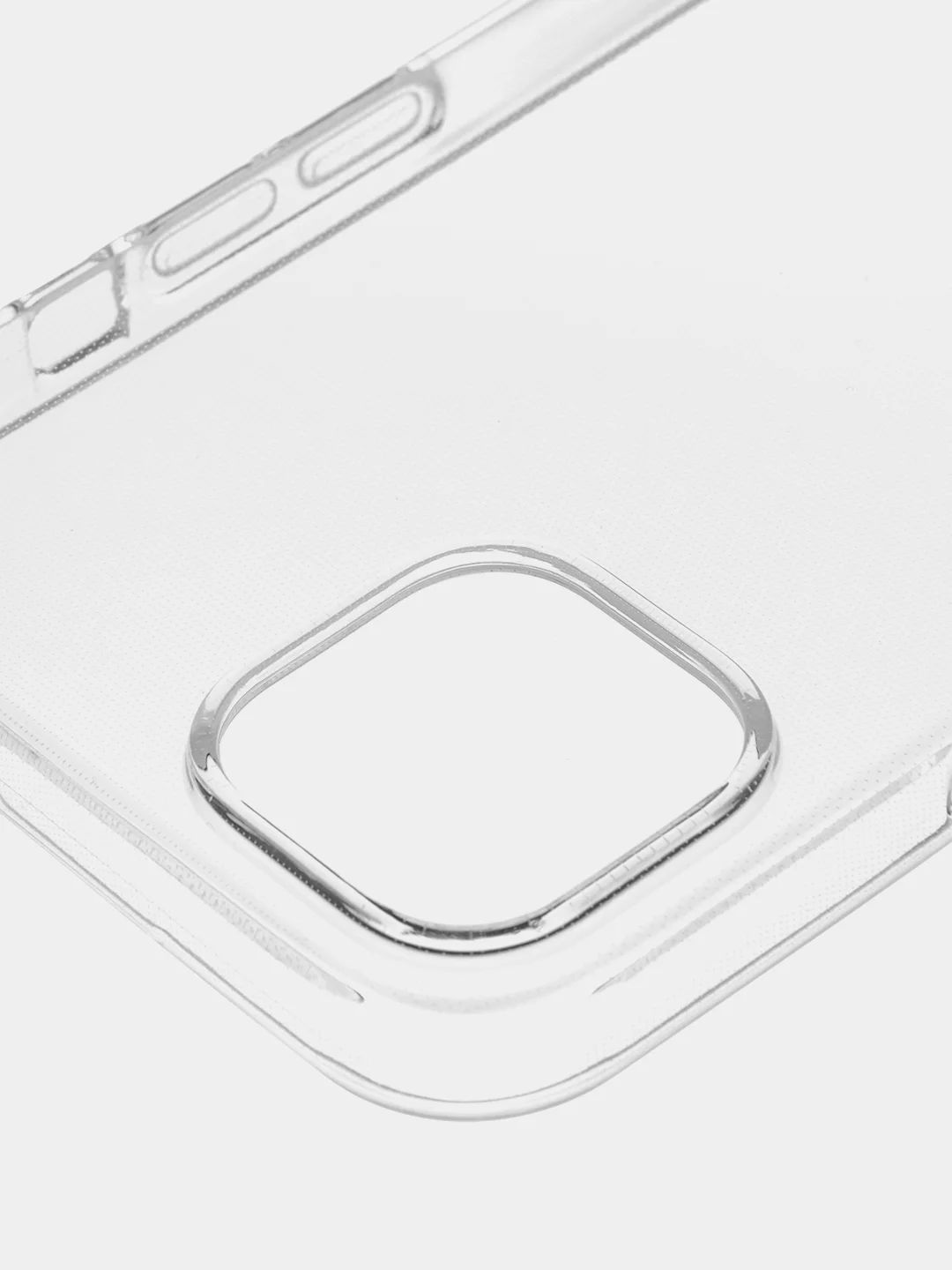 Прозрачный чехол для iPhone 15 Plus, 15+ силиконовый ROSCO прозрачный с защитой камер и от прилипания