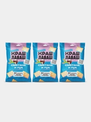 Чипсы из лаваша Краш Лаваш со вкусом Сметана и лук, 80г