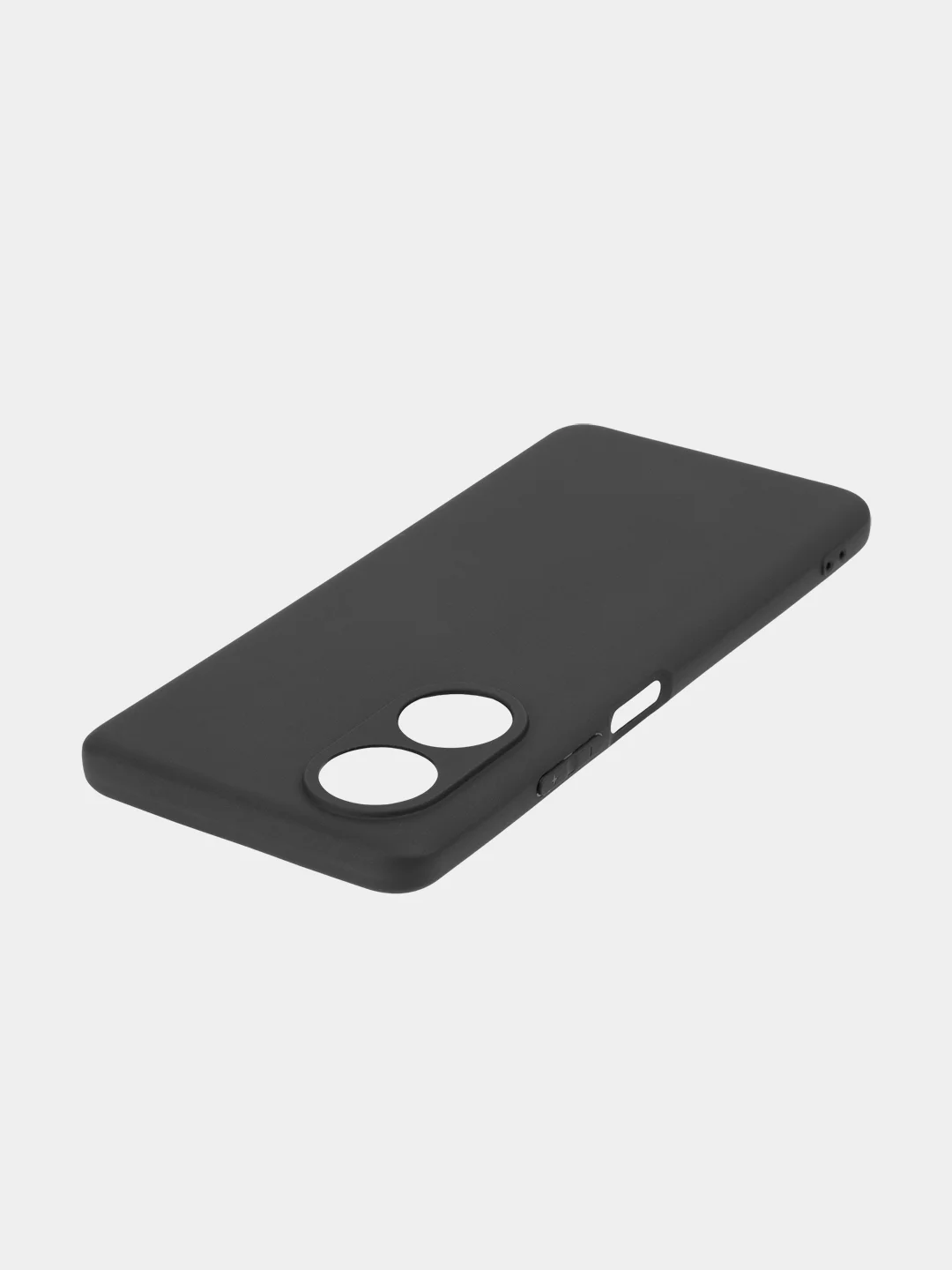 Черный чехол ROSCO для Oppo A58 NFC матовый силиконовый тонкий, бортик вокруг камер