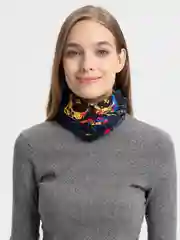 Бирюзовый бафф бандана утепленная для занятий спортом