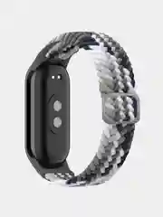 Серый меланж ремешок для Xiaomi Mi Band 8 / 9 нейлоновый