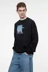 Голубой джемпер befree мужской