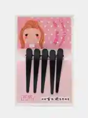 Черный черные металлические зажимы для волос