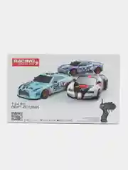Черный радиоуправляемый гоночный JDM автомобиль, для дрифт-манёвров