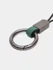 Бирюзовый брелок из натуральной кожи для автомобильных ключей