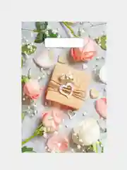 Коралловый меланж подарочные пакеты