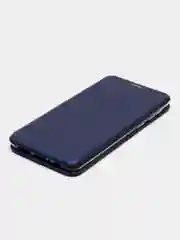 Красный чехол-книжка для Samsung A21 Самсунг А21 , Золотой Синий Черный цвета с карманом