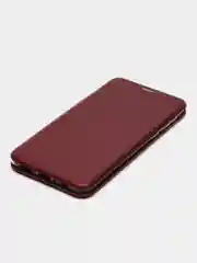 Бордовый чехол-книжка для Samsung A21 Самсунг А21 , Золотой Синий Черный цвета с карманом