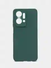 Тёмно-зелёный чехол для Honor X7a (Хонор Х7а), силиконовый, матовый