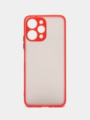 Чехол для Xiaomi Redmi 12 (Сяоми Редми 12), пластиковый, матовый, с цветными кнопками