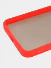 Красный чехол для Xiaomi Redmi 12 (Сяоми Редми 12), пластиковый, матовый, с цветными кнопками