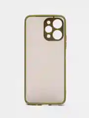 Лесной зеленый чехол для Xiaomi Redmi 12 (Сяоми Редми 12), пластиковый, матовый, с цветными кнопками